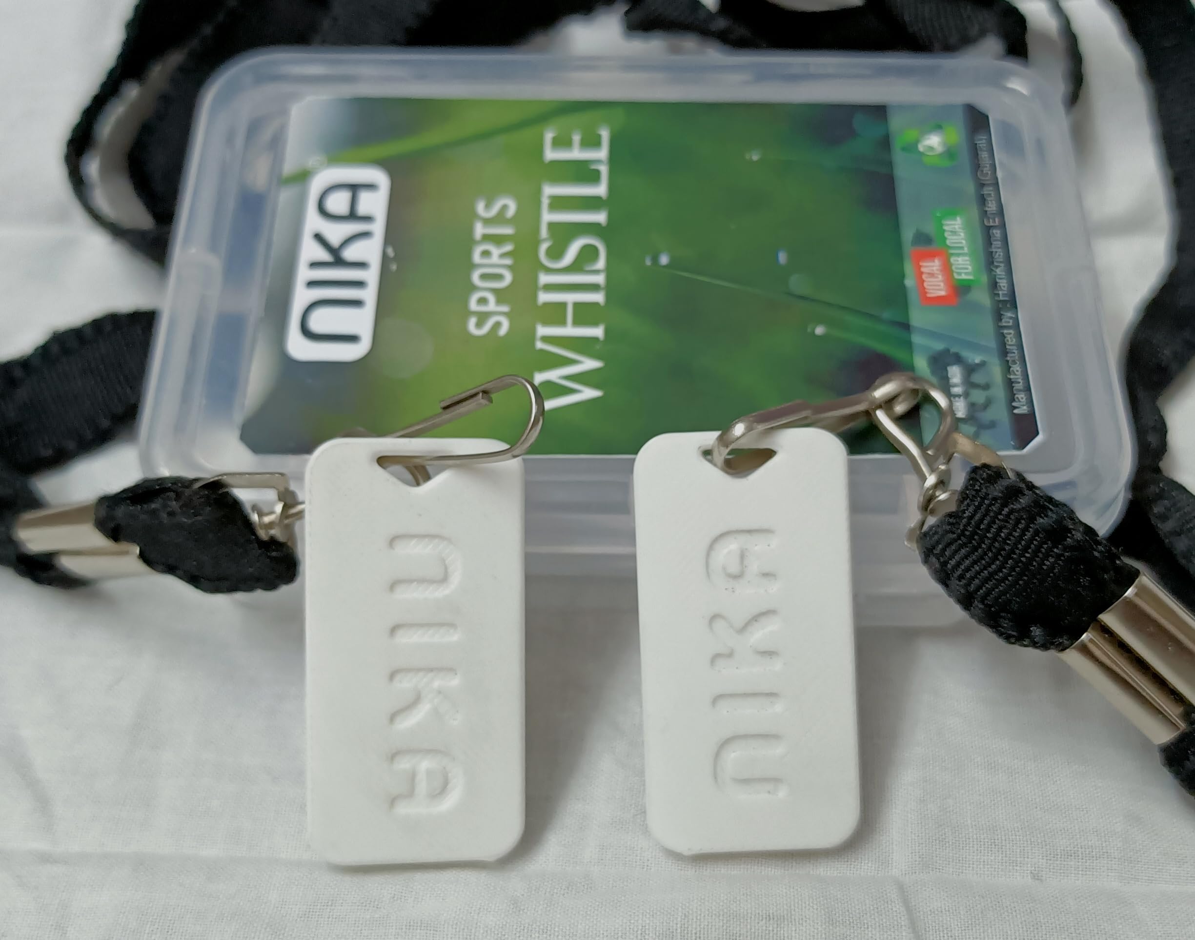 High-Pitch Sports Whistle with Lanyard - Perfect for Referees and Coaches. Compact Emergency Whistle with Smooth Sound (White, Pack of 2)-image-37