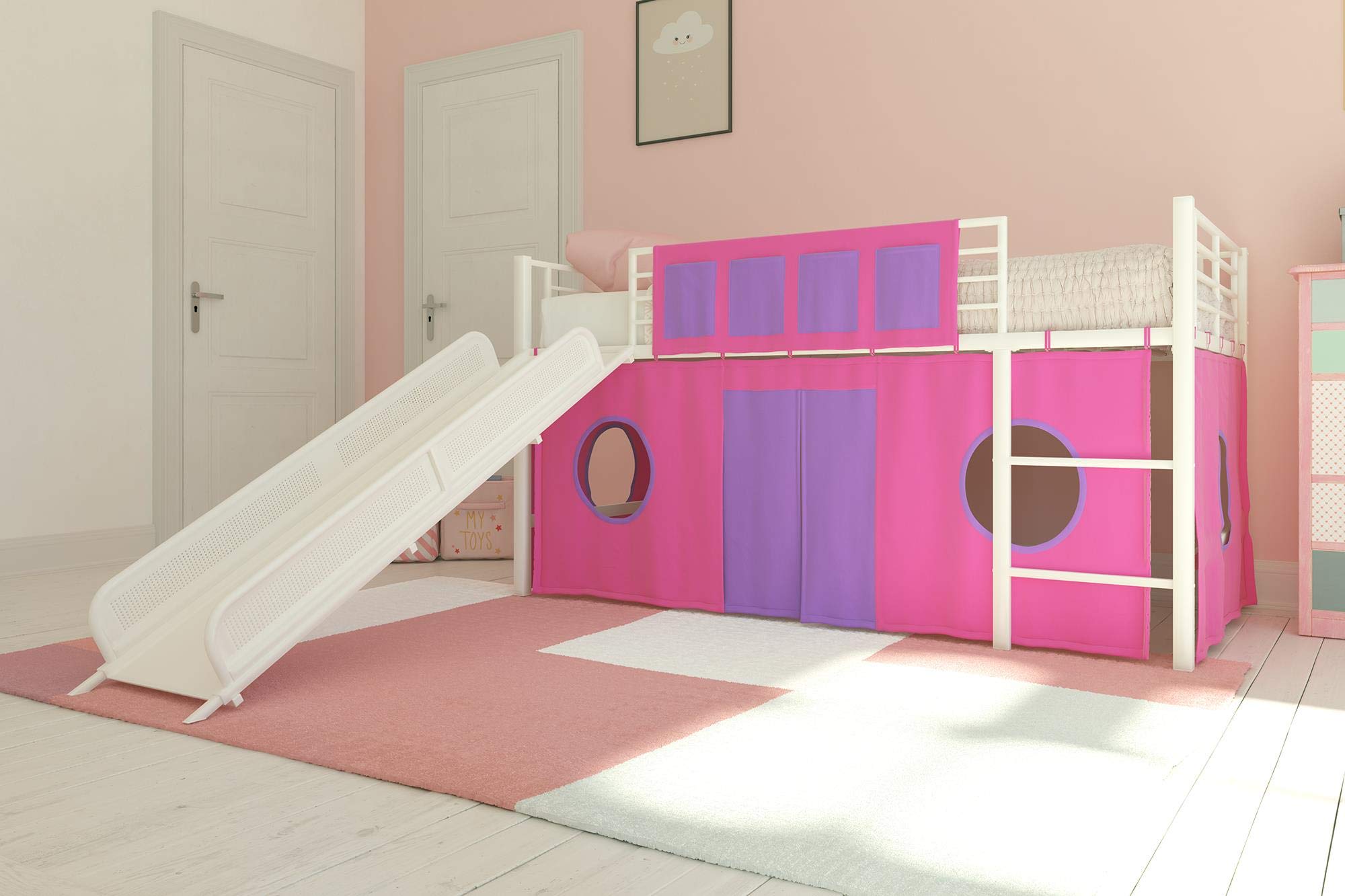 cabin bed with slide