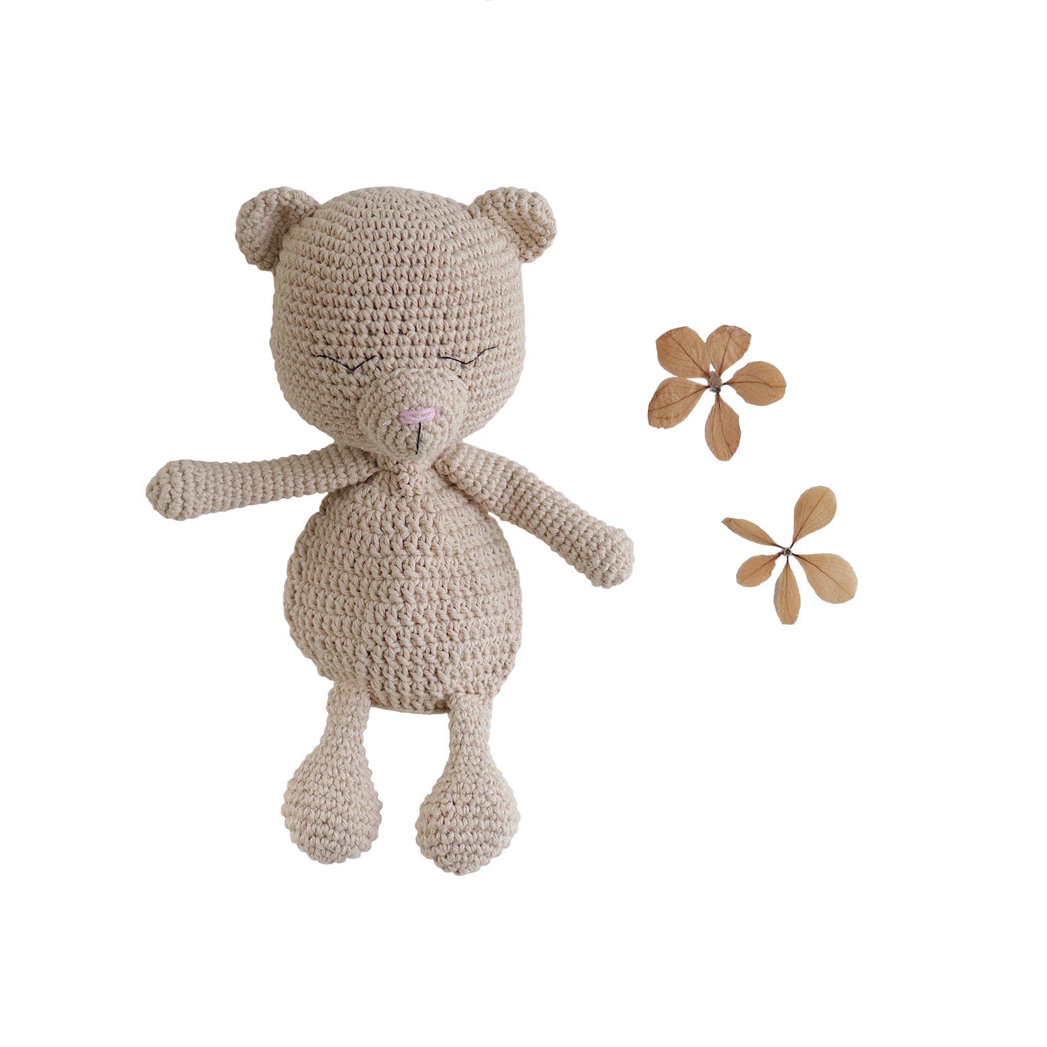 Piroei - Cuddles, Handmade Teddy Bear for Babies, Cotton Yarn Cotton