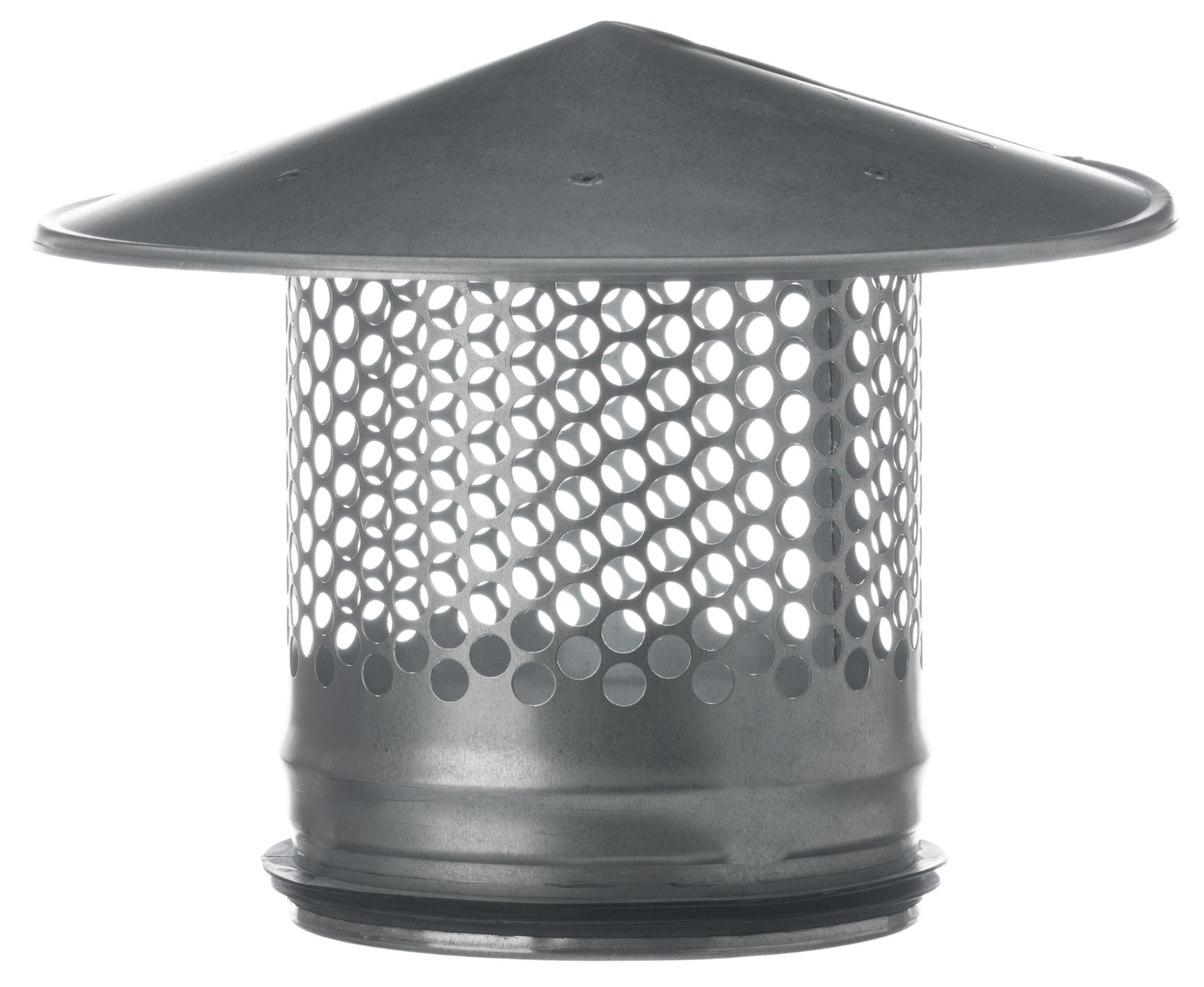 Steinberg14 Ø 200mm | 8 inch Chimney Cowl - Flue Pipe Cover Cap - Round Roof Vent - Rain Snow Hat - Bird Guard - Metal Mesh Tube