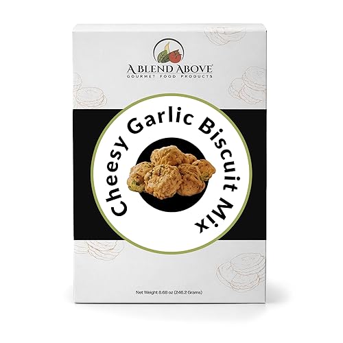 Una mezcla de galletas de ajo con queso - Fácil de hornear, hace 10 galletas, galletas de desayuno, galletas de cena, galletas y salsa - Mezcla