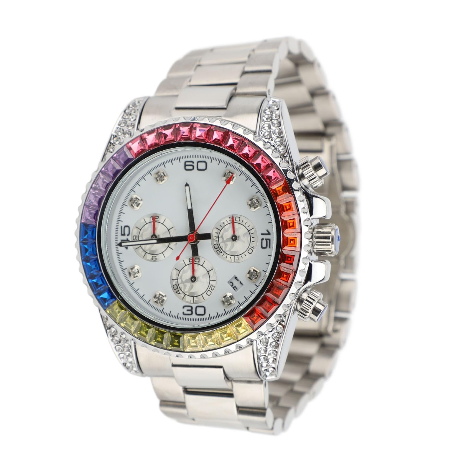 Reloj Analógico de Cuarzo para Hombre, Elegante Cronógrafo de