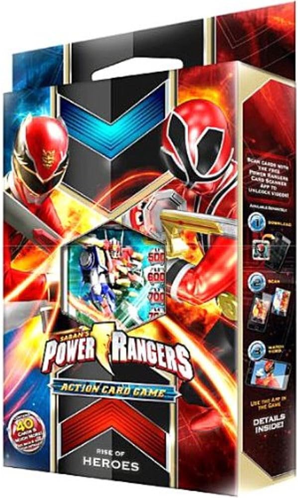 BANDAI Power Rangers Megaforce Action Card Game 2-Player Starter Deck Rise of Heroes