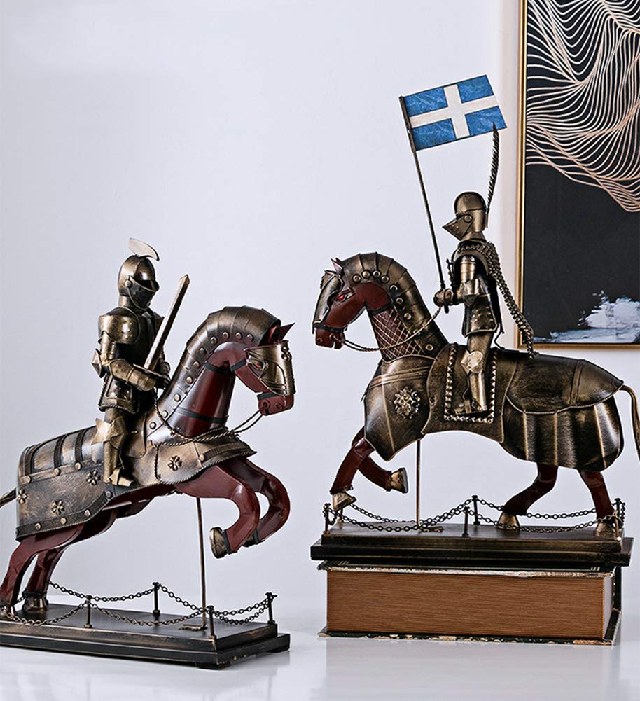 Statua średniowiecznego rycerza, figurka kolekcjonerska templariuszy statua rzeźba figurka model rycerza, B good