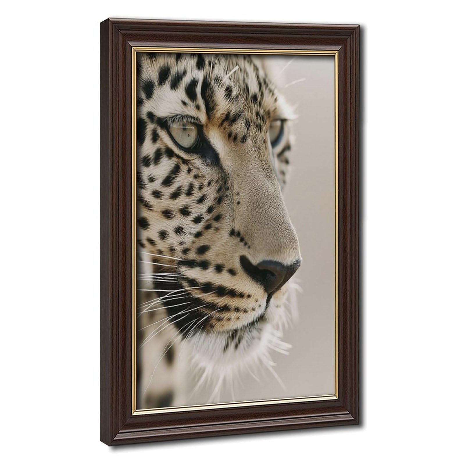 Bareronor Leopard Portrait Canvas Poster Bedroom Decor Landscape Office Room Decor Gift 12" L X 18" W