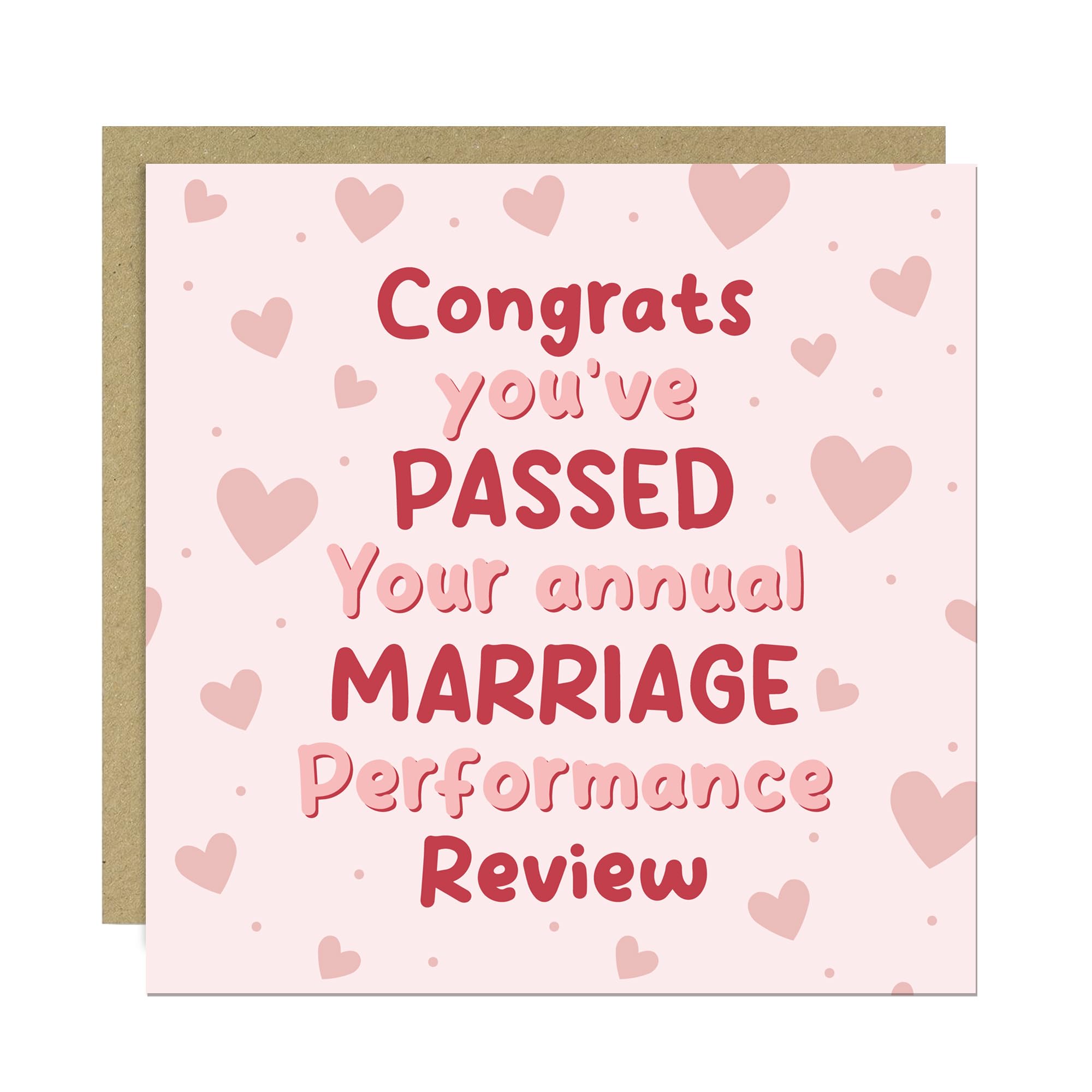 RED OCEAN Funny Wedding Anniversary Card, Annual Marriage Performance Card For Wedding Anniversary, Anniversary Card, Card For Husband, Card For Wife, Anniversary Card For Couple