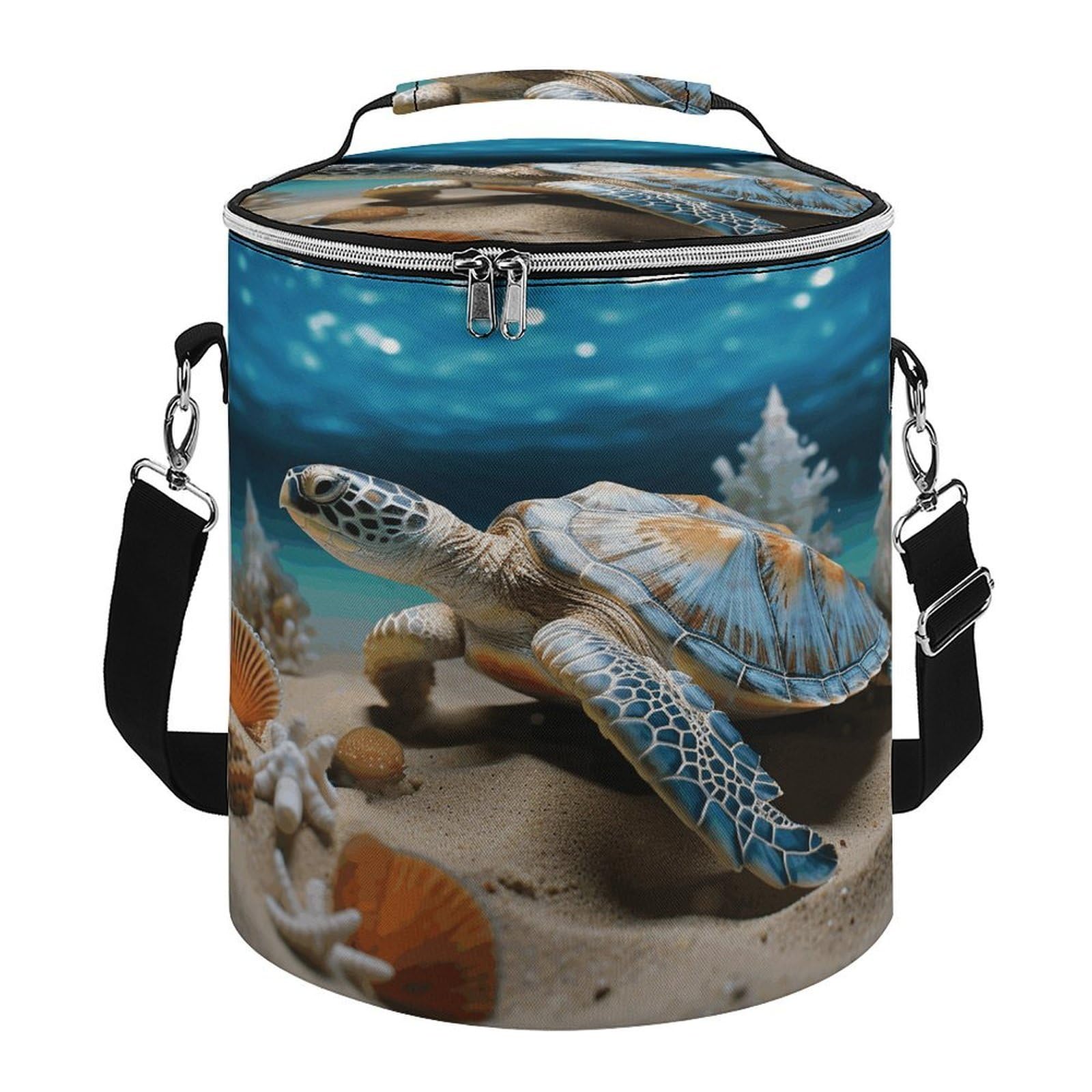 Bolsa térmica suave con múltiples bolsillos, bolsa de playa aislada a prueba de fugas, enfriador plegable para playa, viajes, trabajo