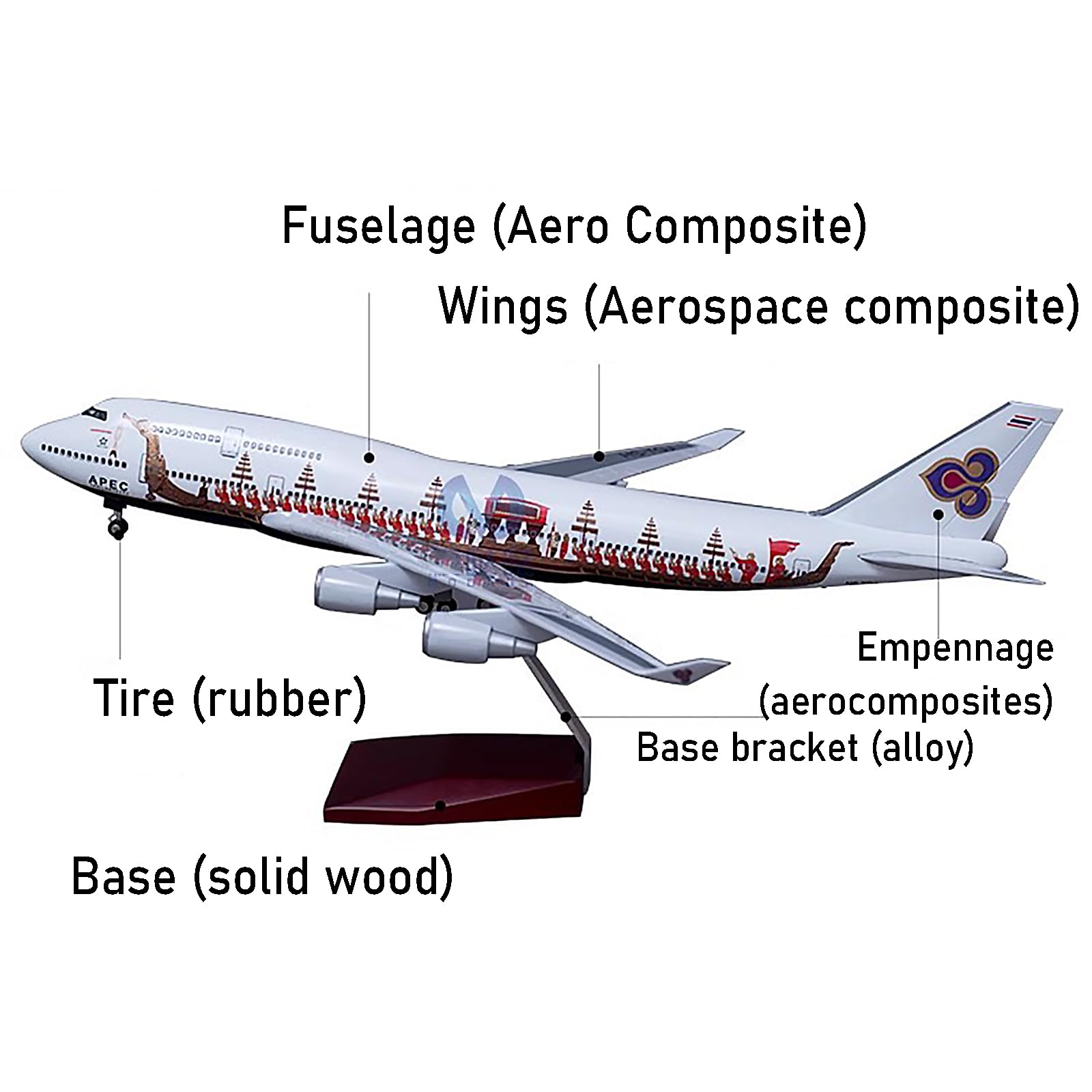 Amazon.co.jp: ODddot 1:150 飛行機模型 タイ国際航空 タイ国際航空