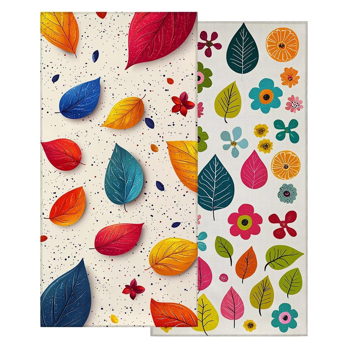 Toalla Playa 80x160 cm, Toalla Gimnasio Microfibra Secado Rapido, Juego de 2 Antiarena Toallas de Playa, Ligera Compacta Toallas Microfibra Grande para Viaje, Regalo Hombre Regalo Mujer (Hoja) -4825