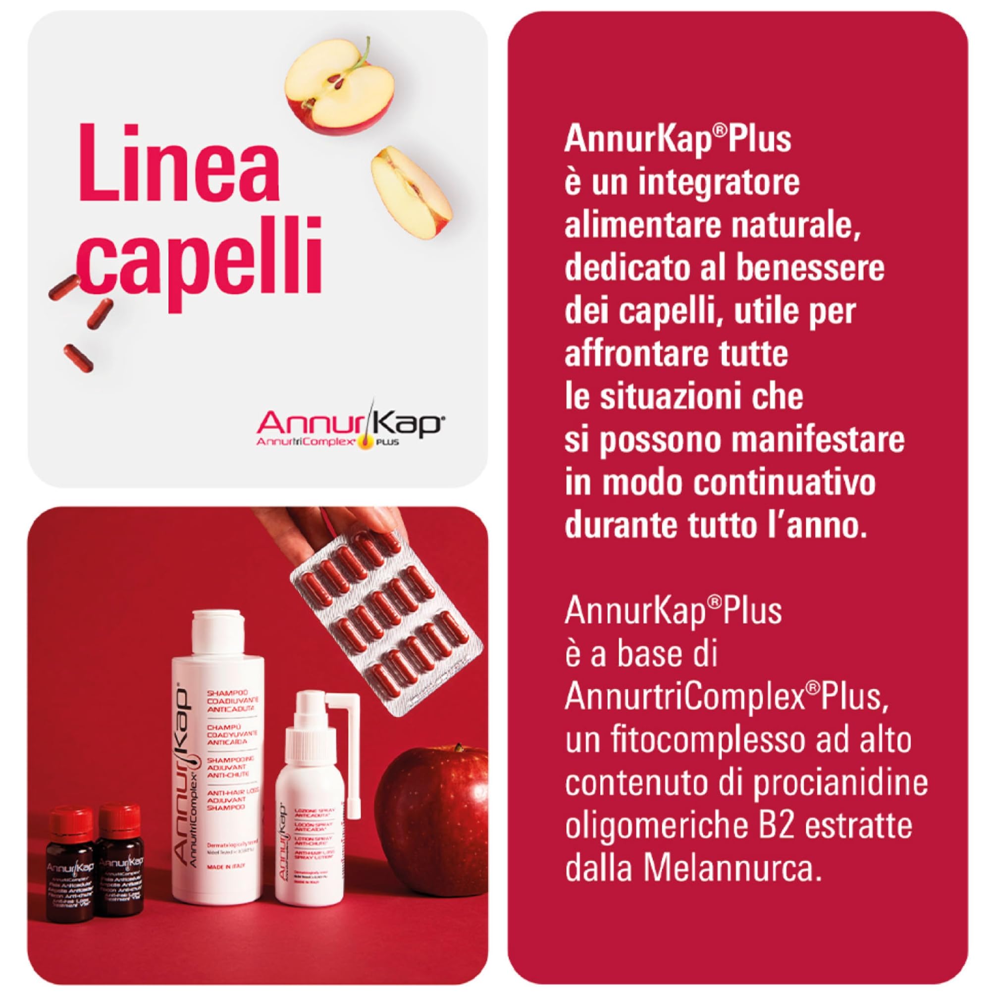 Annurkap Fiale Anticaduta - Confezione per 1 mese di trattamento: 10 fiale monodose da 8 ml (8 ml (Confezione da 2))