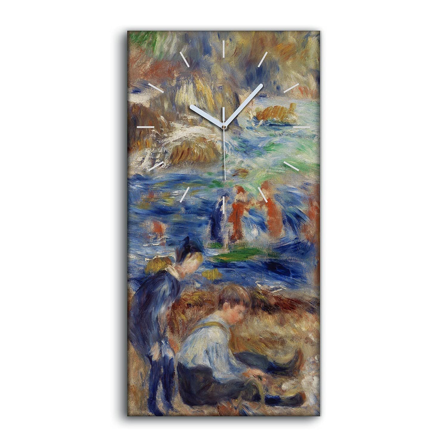 Horloge sur Toile Vagues Silencieuse pour une Chambre d'Enfant Apaisante Coloray