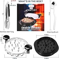 Vista 10 de Trituradora de pollo de alta calidad, trituradora de pechuga de pollo de grado alimenticio y picadora de carne con mango ergonómico antideslizante