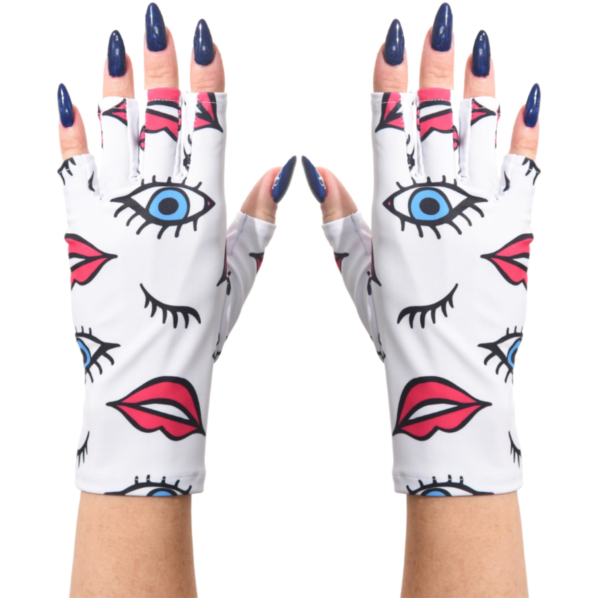 ManiGlovz - The Original UPF 50+ UV Light Protective Nail Gloves | Gel Manicure Gloves and Anti UV Fingerless Gloves for Women | Can be Used as Sun