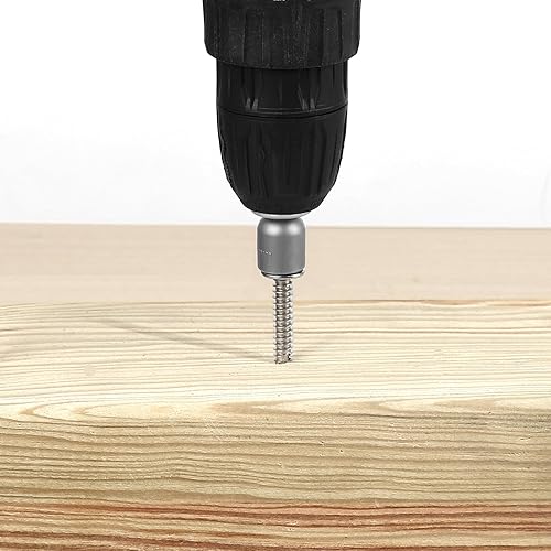 Miniatura 7 de MewuDecor Tornillos de chapa autoperforantes con punta de taladro, acero inoxidable 410, 20 unidades #14 x 4 (34 a 4 pulgadas)