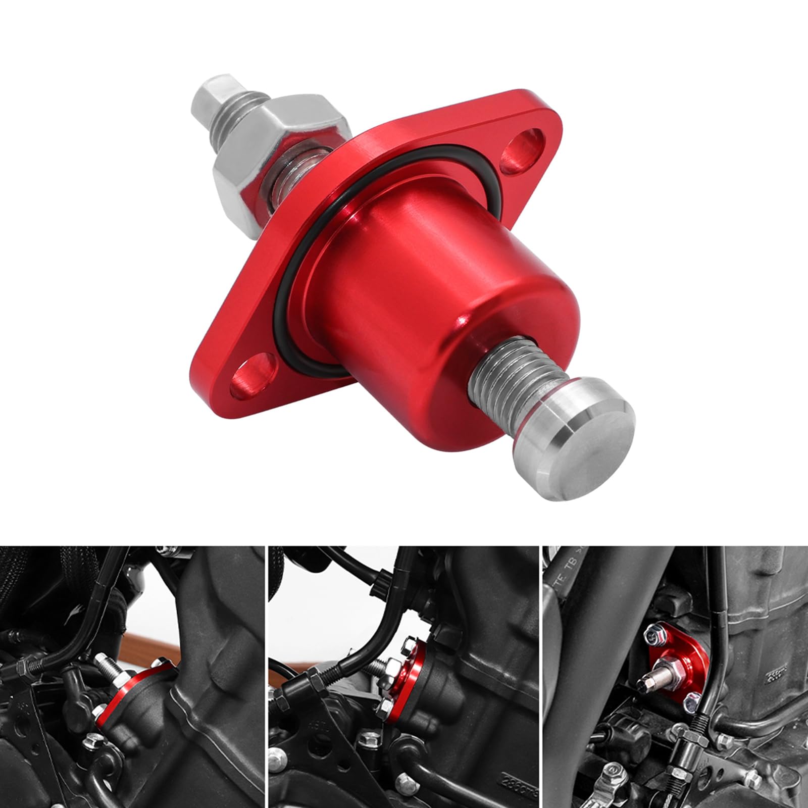 Tendeur de chaîne manuel pour moto Honda CRF150 R/RB CRF250 R/X CRF300L/Rally/ABS CRF450 R/X/RX/RWE/L/RL XR400R Rouge