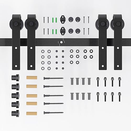 Vista 19 de Tope de puerta de granero ajustable, tapón de puerta corrediza de granero para pista plana Hardware