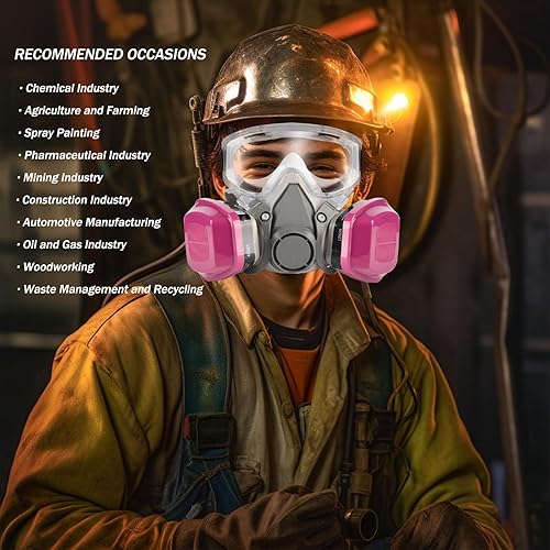 Miniatura 6 de Cartuchos de filtro de respirador 60921 cartuchos de repuesto duales, 6 pares de filtros de partículas, se ajustan a piezas de mitad de cara