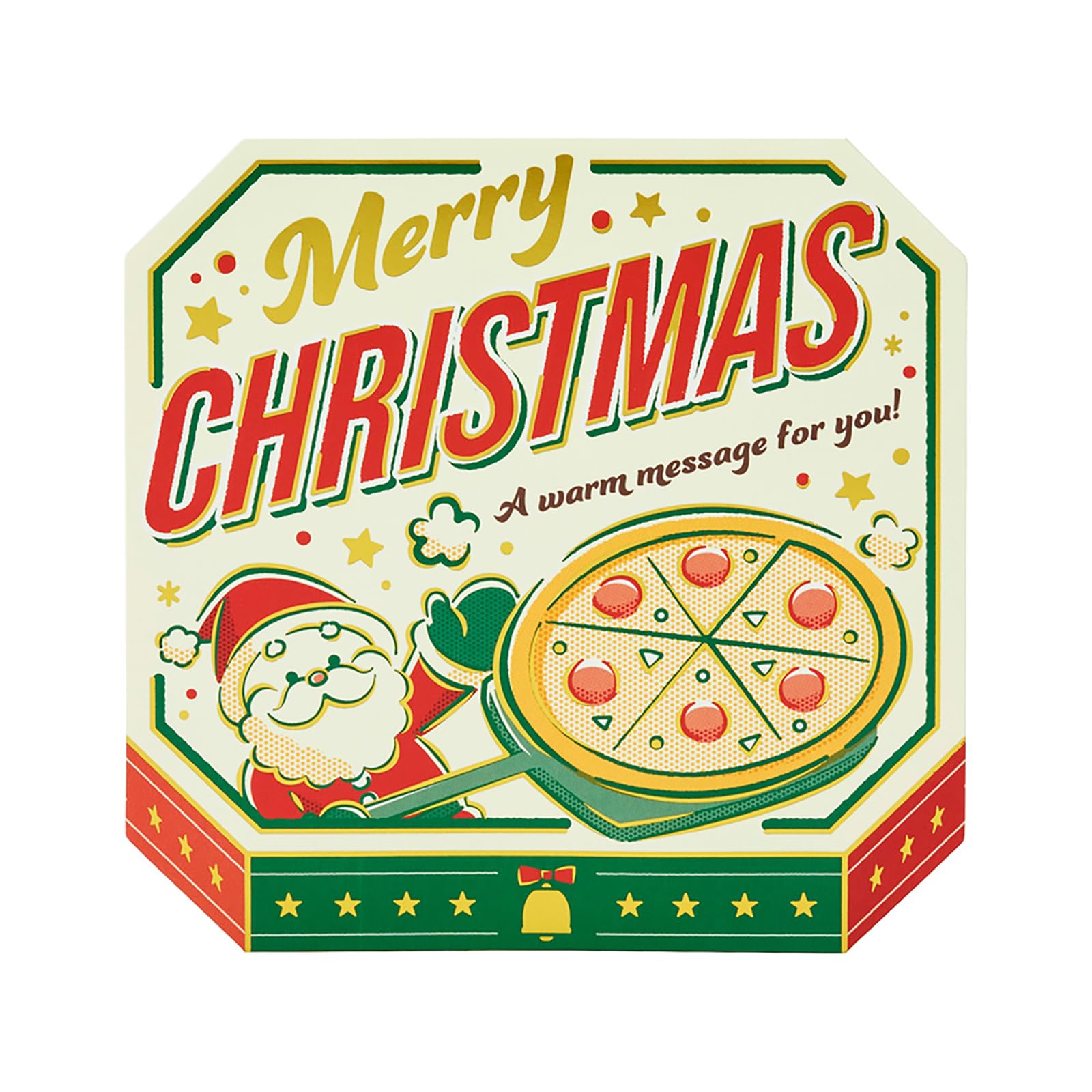 Amazon.co.jp: サンリオ(SANRIO) クリスマスカード ピザ メッセージ