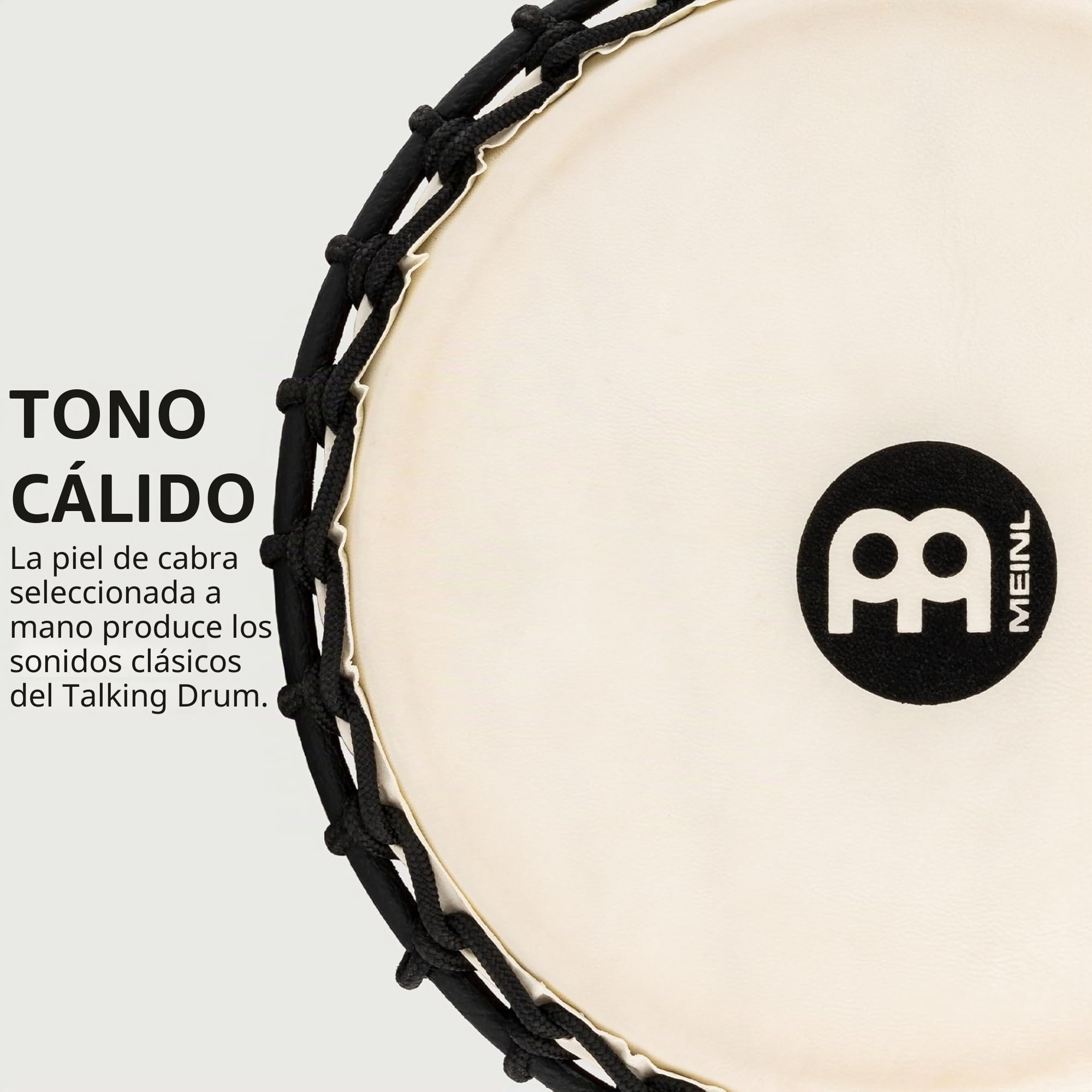 Meinl Percussion ATD-L - Timbal africano (tamaño grande, 20,32 cm), color marrón y negro