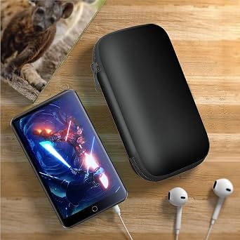 Compatible with Oilsky MP3 Case, Blueshaweu Hard Shell Travel and Storage Case Carrying Case Compatible with Oilsky M30 PRO/for ZAQE M505/for SWOFY M503 Pro Full Touch Screen MP4 MP3 Player (Black)