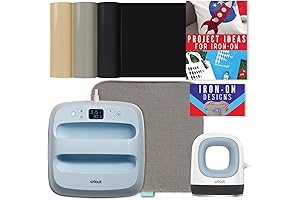 Cricut Easy Press 3 and Mini Press with Mat and Iron-On Vinyl...