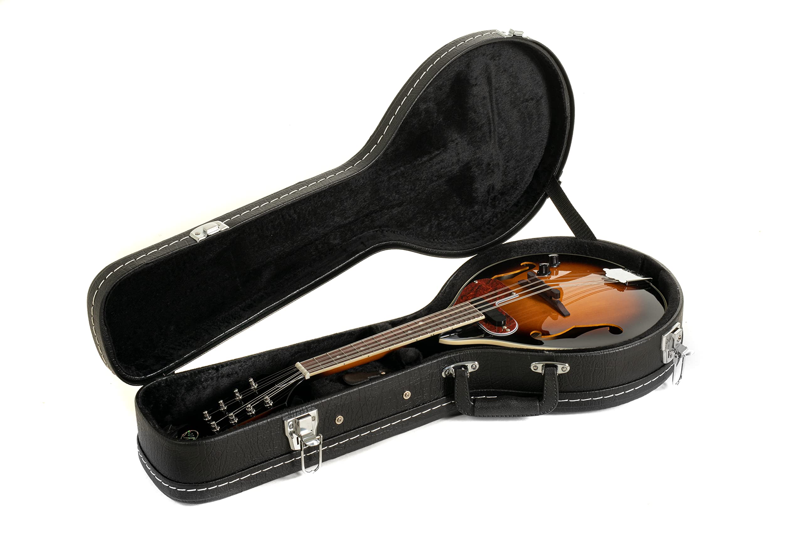 GEWA E-Akustik Mandoline A-1 Select - Fichtendecke - Boden/Zarge Mahagoni - Tonabnehmer mit Volumen- und Tonregler - Inkl. Premium Koffer - Vintage Sunburst Hochglanzlackierung