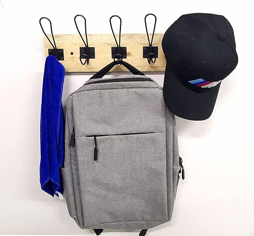 Miniatura 4 de Ganchos para abrigos de estilo rústico de granja, perchero para abrigos y sombreros o bolsos, ganchos para colgar ropa, ganchos para colgar en la