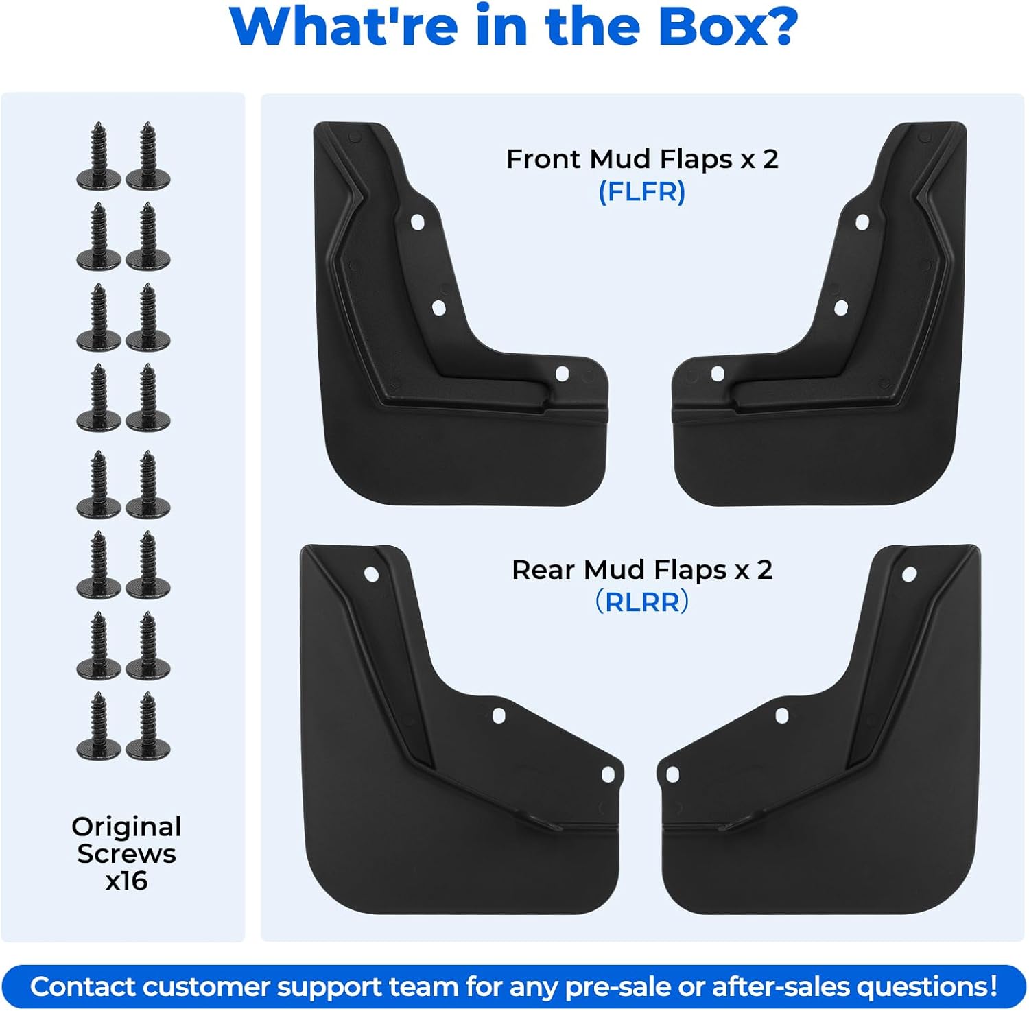 Mud Flaps Custom for 2026 Honda Passport Accessories Front and Rear Mudguards for Truck Splash Guards Fenders 4PCS Mudflaps All Weather Protection Mud Gards Kit No Drill Installation