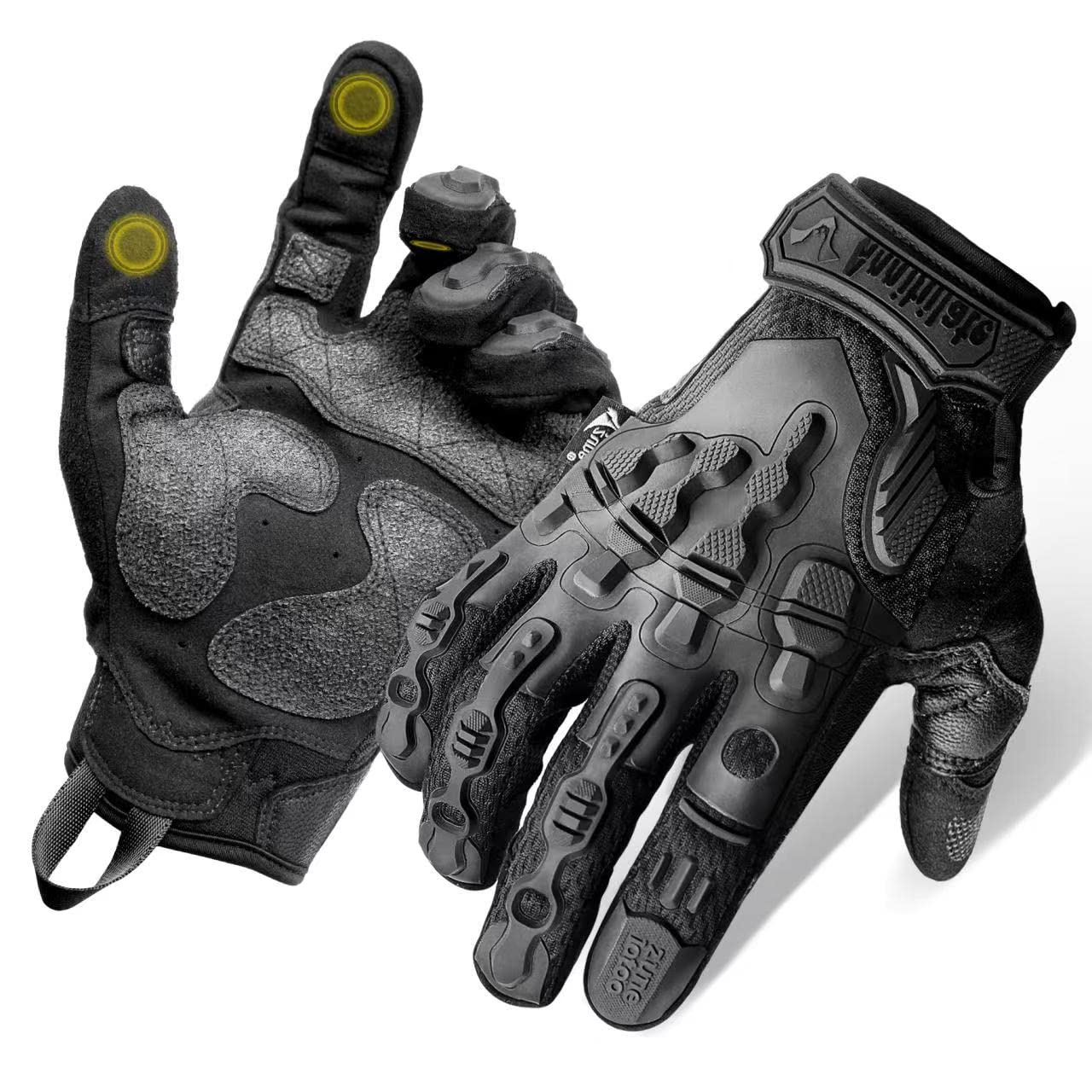 Zune Lotoo Guanti Tattici Militari Touch Screen Softair Guanti Tattici Antitaglio Kevlar Guanti Antinfortunistici Protettivi TPR per Uomo Guanti Moto Donna Sportivi Paintball