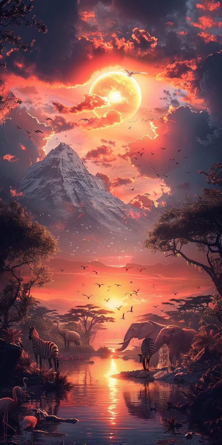 Dipingere con i Numeri Adulti Tramonto, Dipingere con i Numeri Paesaggio, Fai da te Paint by Numbers per Principianti, Hobby Creativi Adulti, Painting by Numbers per Decorazioni Casa 100x200cm 7-5999