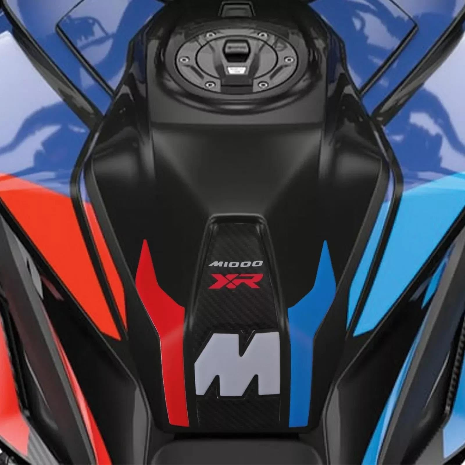 Adesivo per Serbatoio Carburante Moto per BMW M1000XR M 1000 M1000 XR Protezione AntiGraffio per Serbatoio Adesivo Serbatoio Moto Protezione Serbatoio(Imposta 2)
