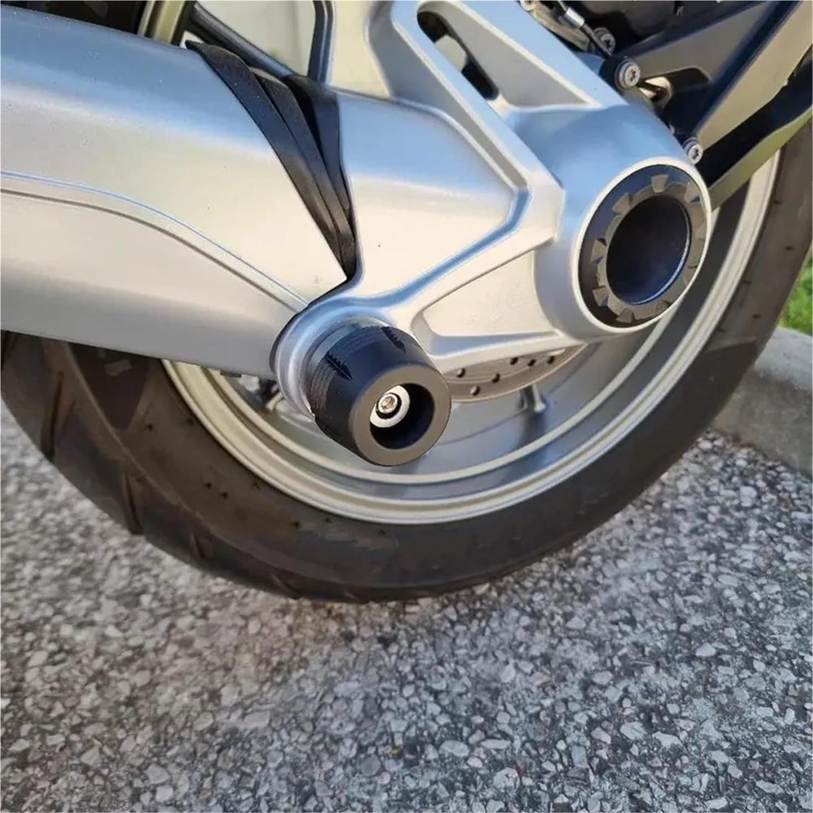 Radschieber Sturzschutz Motorrad-Rahmenschleifer Für Vorder- Und Hinterradgabel Für R1300RS R 1300RS 1300 RS 1300rs (2025–2026) Crash Schutz Sliders(Schwarz,Vorne Hinten)