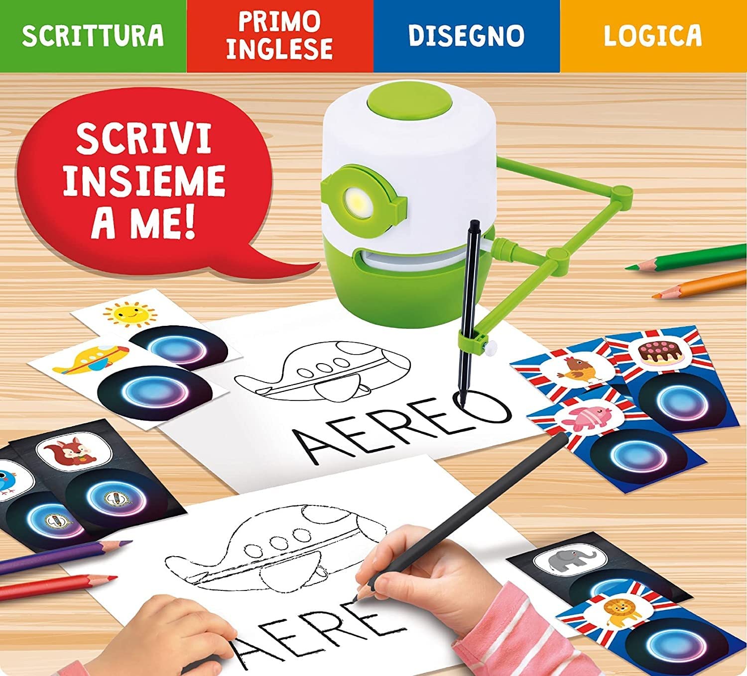 Liscianigiochi 88775 Step Leggo e Scrivo - Robot Hi- Tech Parlante, Per imparare a leggere e scrivere, 3-8 anni