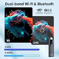Vista 4 de BL Android TV Stick 4K, 2025 Android TV Stick 10.0 2GB RAM 16GB ROM, H313 CPU Supports 2.4G/5G Wi-Fi Bluetooth 5.0 USB HDR10 with Bluetooth Voice