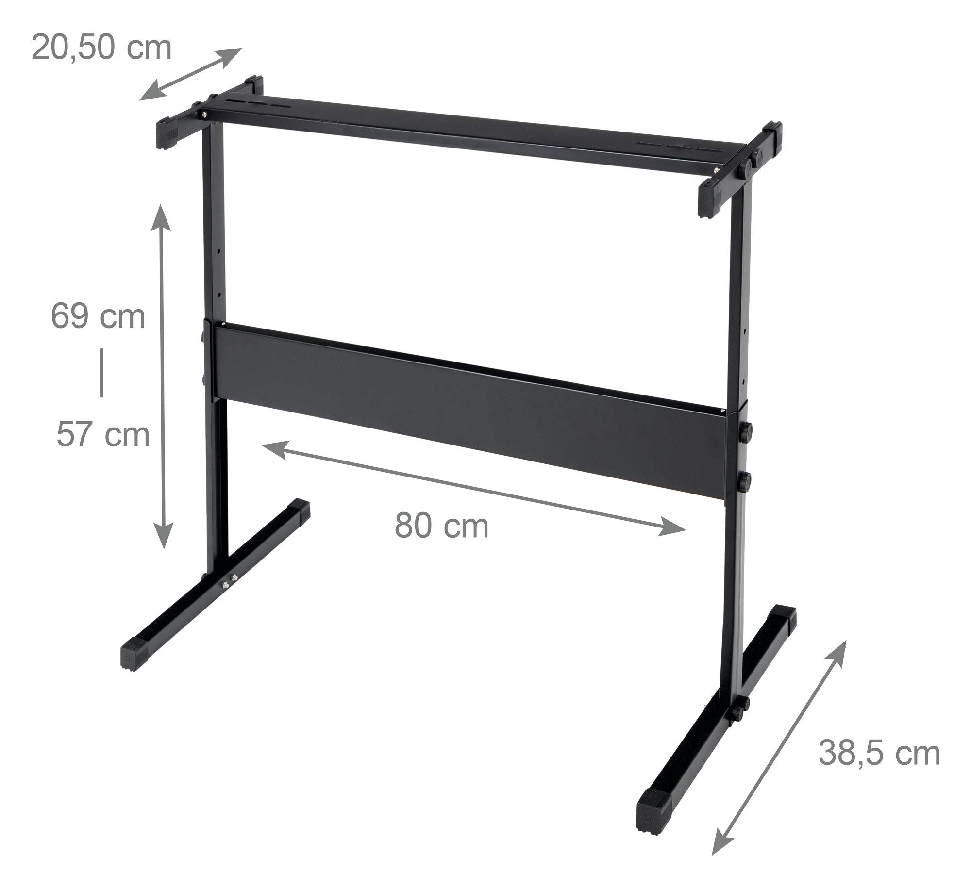 McGrey SK-6100 Keyboard Super Kit - Einsteiger-Instrument mit 61 Tasten - 255 Klänge und Begleitrhythmen - Lernfunktionen - inklusive Keyboardtisch, Hocker, Mikrofon und Kopfhörer - schwarz