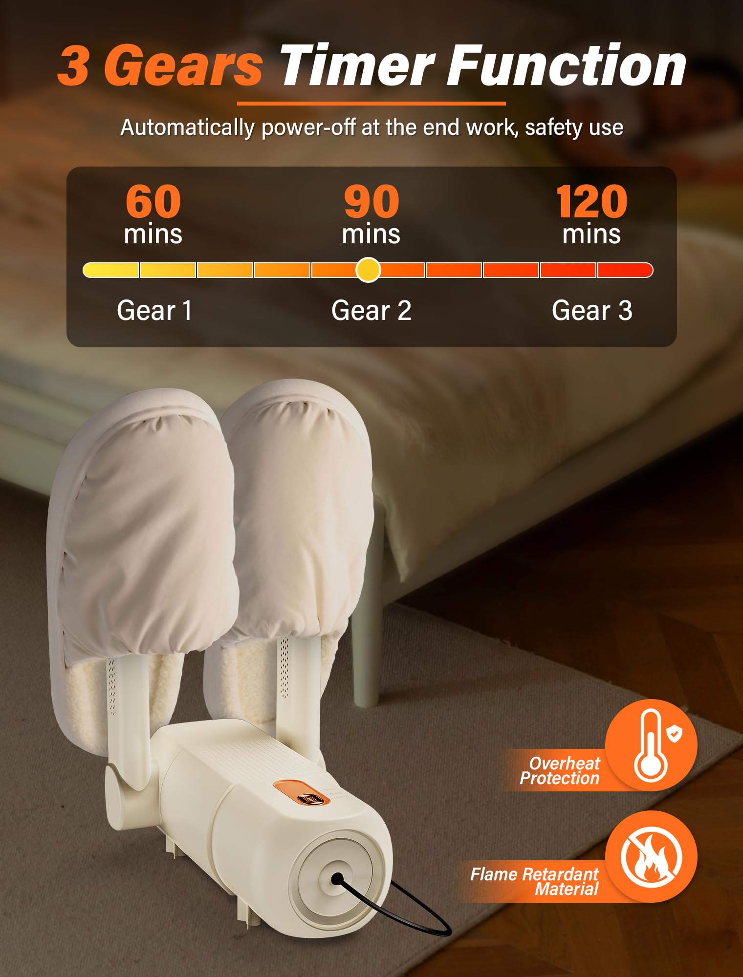 Aissom Asciuga Scarponi, Asciuga Scarpe Elettrico Asciugascarpe con Timer 120mins, Asciuga Stivali Asciuga Scarponi regolabile a 90°, Luce Violetta per scarpe, guanti, cappelli, calze