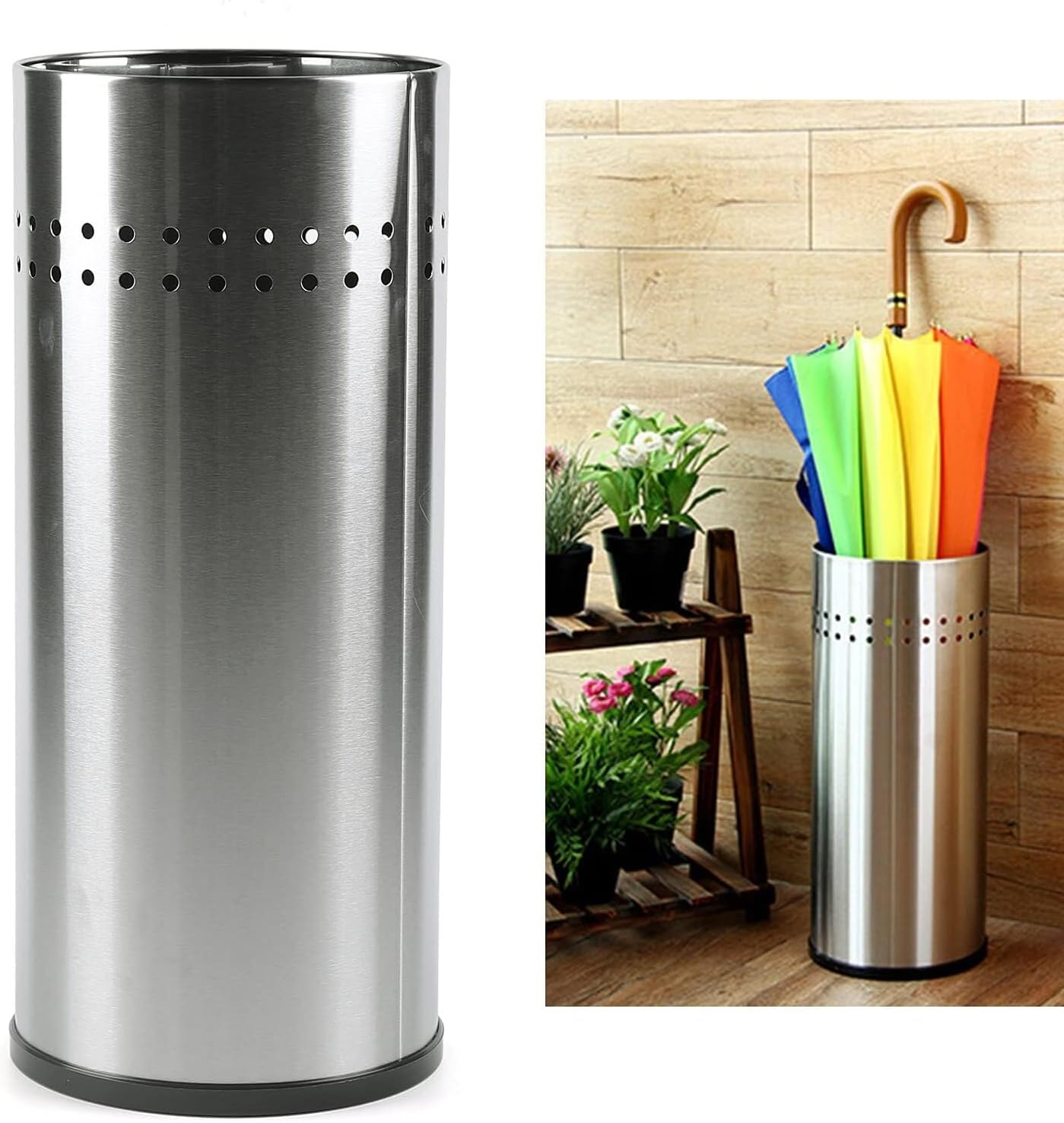 マットブラック 3kg耐荷重 アンブレラハンガー スリム傘立て ☆12本