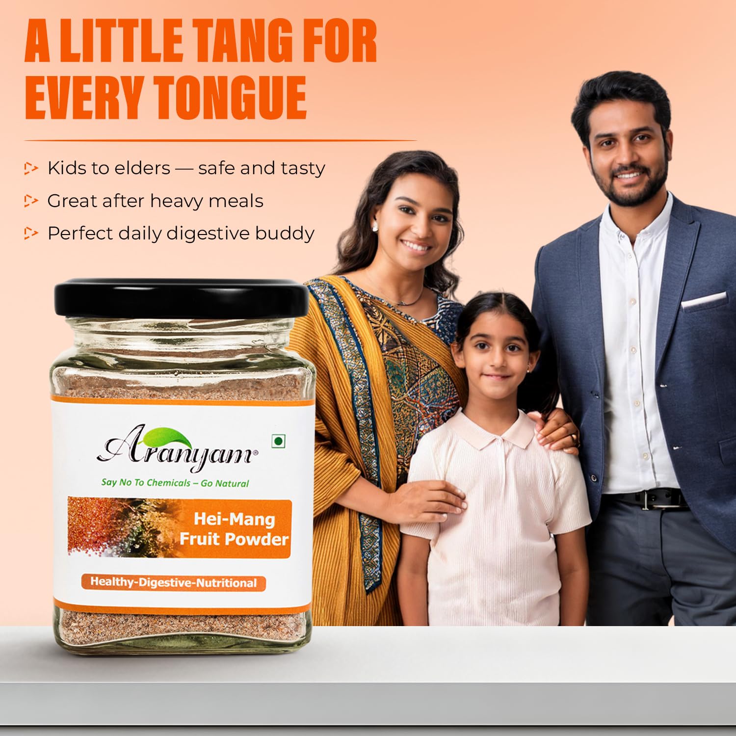 Aranyam Citrusy Heimang Fruit Powder/Churan - 130g | Digestive Churan for Digestion | Spiced Heimang Fruit Powder with Hint of Sweetness 3