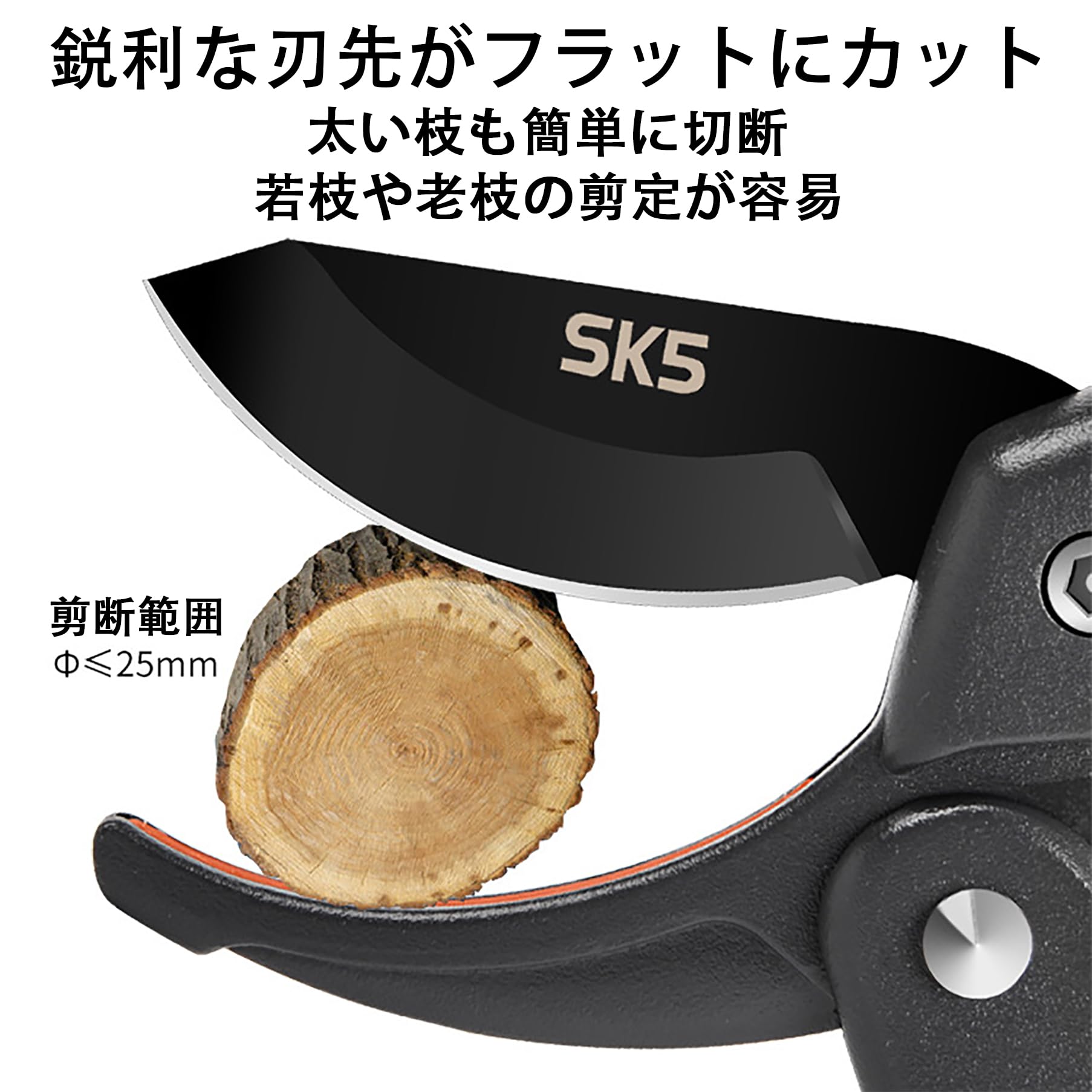 Amazon | 剪定バサミ 剪定ばさみ 剪定鋏 園芸ハサミ 枝切りバサミ SK5