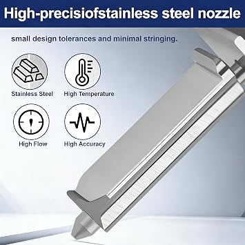 Bambu Lab A1/A1 Mini Upgrade Hotend Kit, Quickly Replace the High-Temperature, High-Speed 0.4mm Stainless Steel Nozzle, with A Silicone Cover, Compatible with Bambu Lab 3D Printers