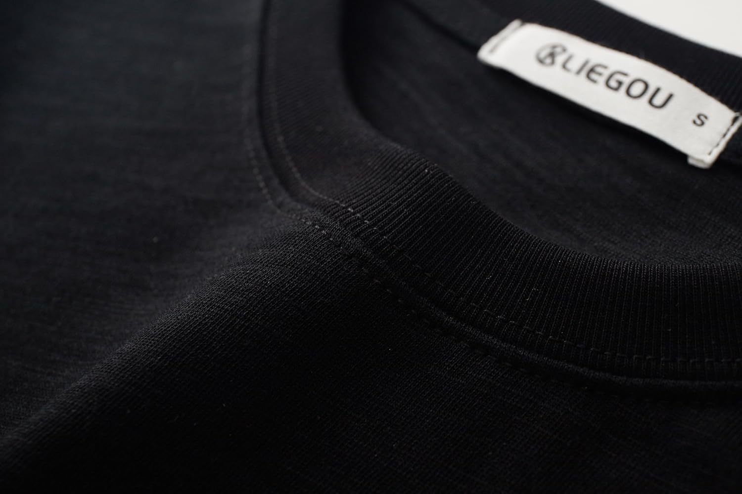 KLIEGOU Men's 100 Cotton Loose Fit Thick T-Shirt Heavy Weight Crewneck Tees for Men - Image 4