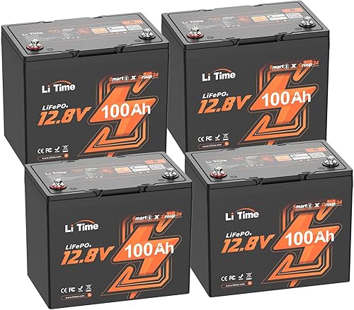 Miniatura 13 de LiTime 12V 50Ah LiFePO4 Batería de litio para motores de arrastre Bluetooth, batería marina de ciclo profundo de 4000+ con protección de baja