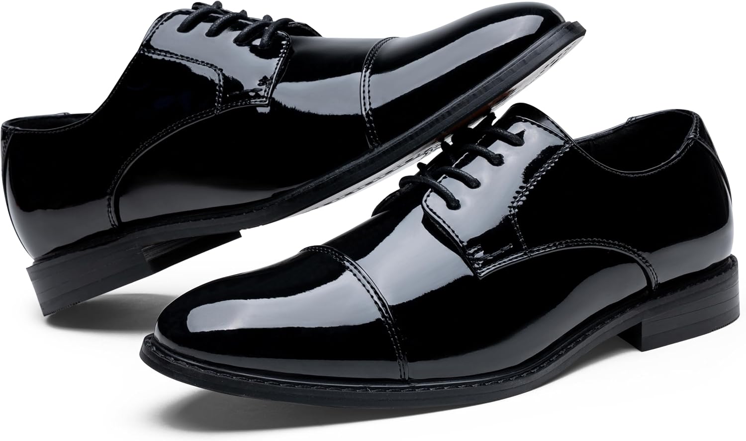 Jousen Men's Dress Cap Toe Shoes Wingtip Brogue Oxfords for Men Business Formal Derby Shoes - Image 7