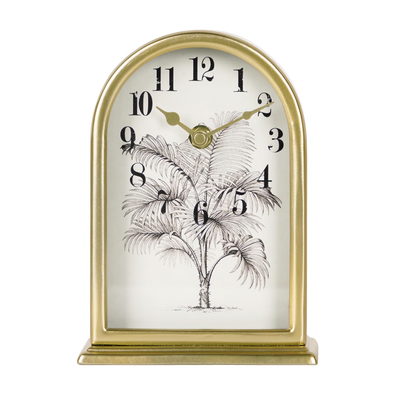 Reloj de mesa dorado NIKKY HOME de estilo vintage y silencioso para el salon