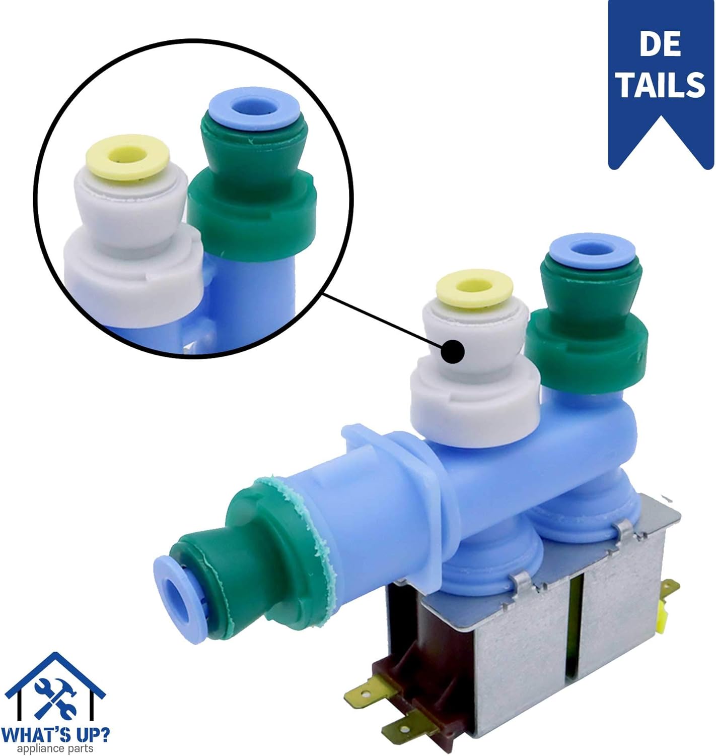 What's Up? 67006322 (IMV-322) Washer Water Inlet Valve Replacement Part Replace AP4081950 PS2069865 1187201 12956102