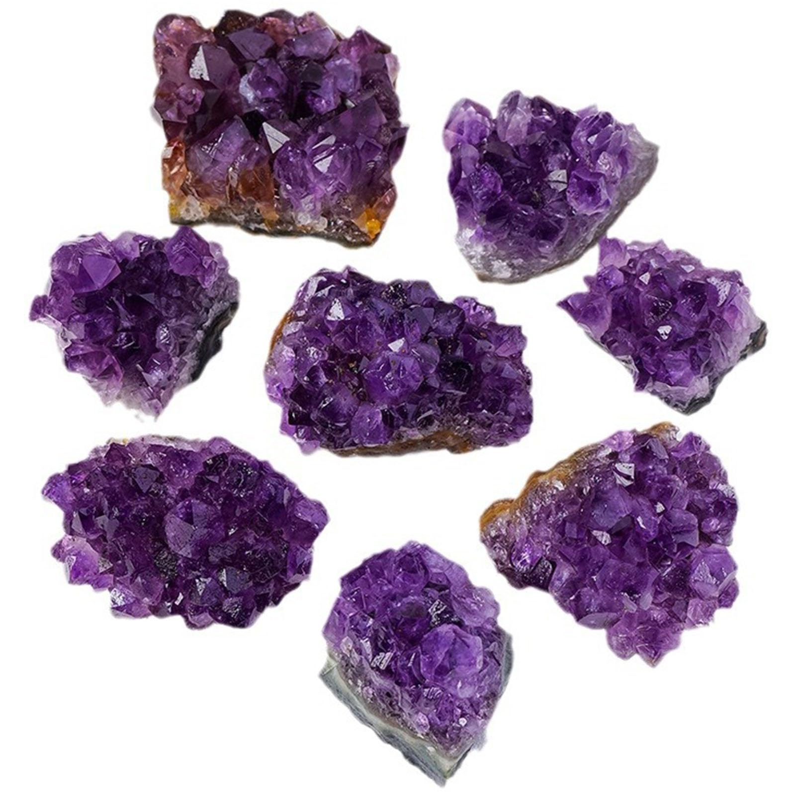 HHCTEBEC Natural Amethyst Crystal Stone Rough Raw Original Rock Stones Specimen Healing Collection Mineral Stone for Tumbling, Lapidary Polishing, Wicca Reiki Crystal Healing And Crafts,1000G