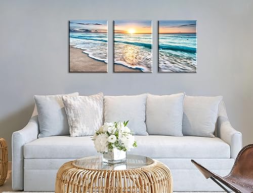 Miniatura 7 de JiazuGo Decoración del océano, decoración de baño de playa, arte de pared para sala de estar, decoración de playa para el hogar, imágenes para