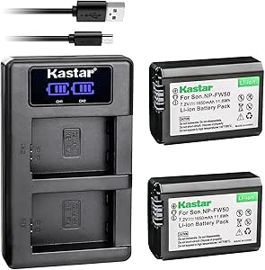 NP-FW50 Batteria O Caricabatterie CA Per Sony NEX-3 NEX-3N NEX-5N - Foto 4