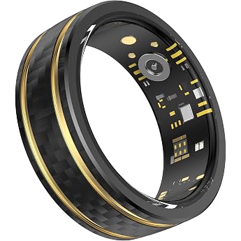 Smart Ring, Health Management, Sleep Monitoring, H-R Number, SP-O2 Saturation, IP68 Waterproof, Activity Meter, Compatible with iOS and Android
