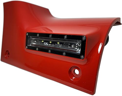 Lucid VSL - Luz de inundación LED para todo terreno, sin taladro, color rojo para Jeep 2018-2023 JL Wrangler y JT Gladiator - VSL-JP-193